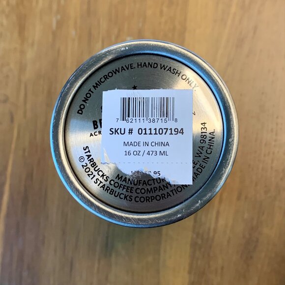 STARBUCKS Been There Series Seattle Stainless Steel Tumbler 2021 16oz Travel Mug - Picture 7 of 7